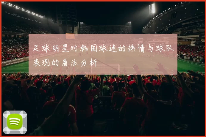 足球明星对韩国球迷的热情与球队表现的看法分析